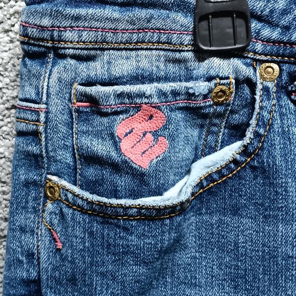 Roca Wear SIze 9 Jeans Gold Embroidery 5 Pocket Design - Picture 2 of 6